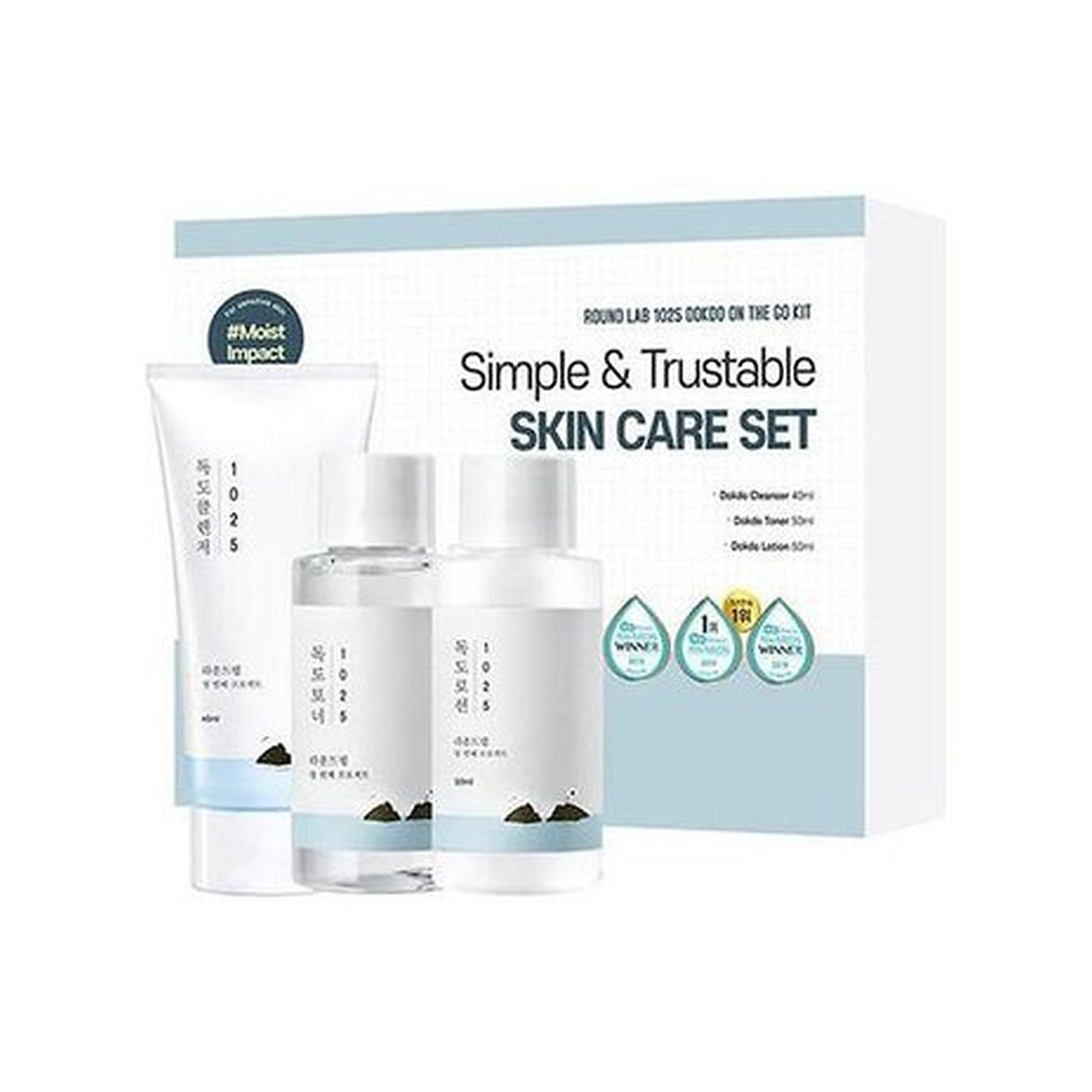 Round Lab 1025 Dokdo On The Go Kit Skin Care Basic Set